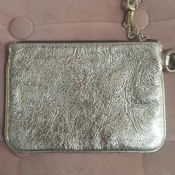 Coach Gold Poppy Wristlet - Picture 2 of 6